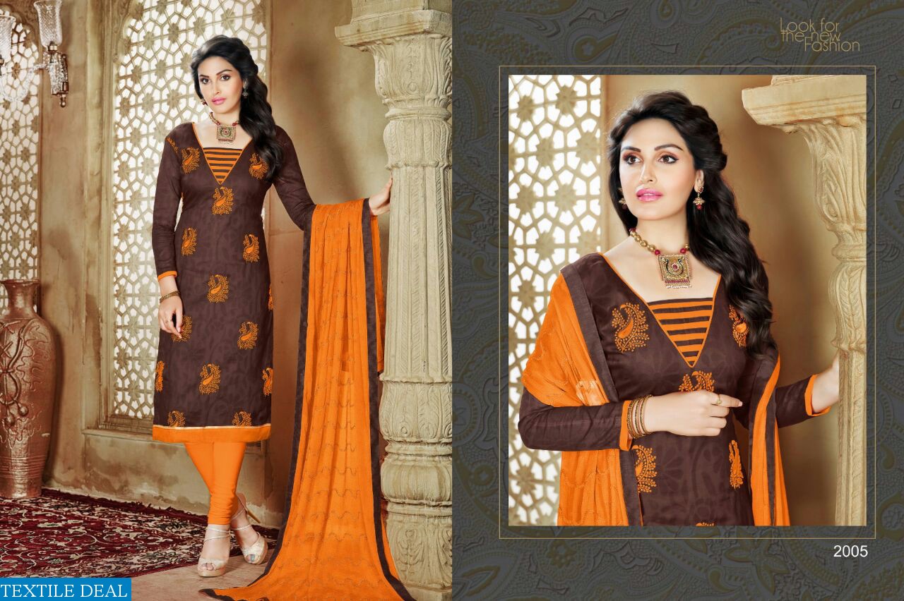 champion vol-2 by shagun Wholesale jacquard Embroidered Dress material